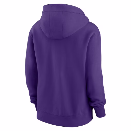 Minnesota Vikings Nike Women’s Phoenix Hoodie Full-Zip Sweatshirt – Purple - Image 3