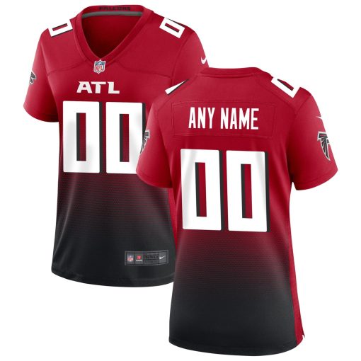 Atlanta Falcons Nike Women’s Alternate Custom Game Jersey – Red