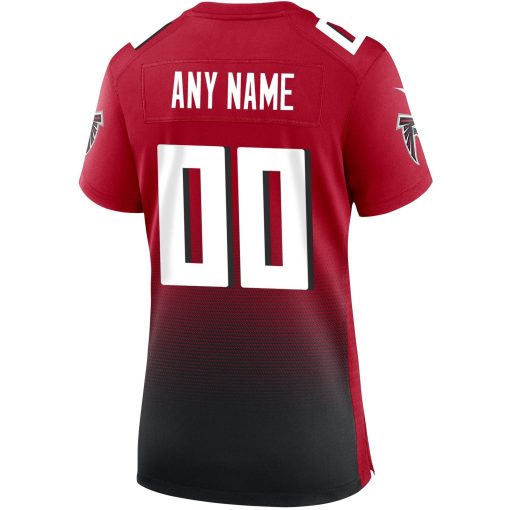 Atlanta Falcons Nike Women’s Alternate Custom Game Jersey – Red - Image 3