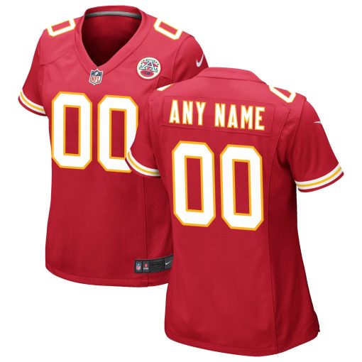 Kansas City Chiefs Nike Women’s Custom Game Jersey – Red