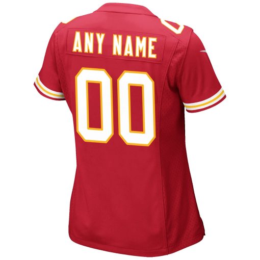 Kansas City Chiefs Nike Women’s Custom Game Jersey – Red - Image 2