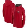 Tampa Bay Buccaneers Nike Women’s Asymmetrical Raglan Full-Zip Hoodie – Red