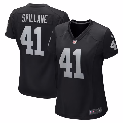 Robert Spillane Las Vegas Raiders Nike Women’s Game Player Jersey – Black