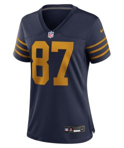 Alternative view of Romeo Doubs Green Bay Packers Nike Women’s The 1923 Classic Game Jersey – Navy