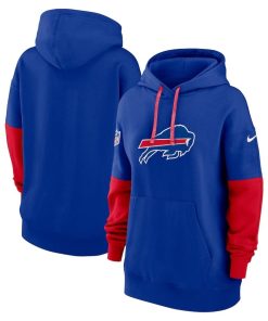 Buffalo Bills Nike Women’s 2024 Sideline Essential Fleece Pullover Hoodie – Royal