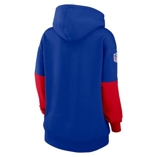 Buffalo Bills Nike Women’s 2024 Sideline Essential Fleece Pullover Hoodie – Royal - Image 3