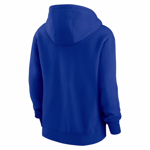 Denver Broncos Nike Women’s Club Fleece Pullover Hoodie – Royal - Image 2