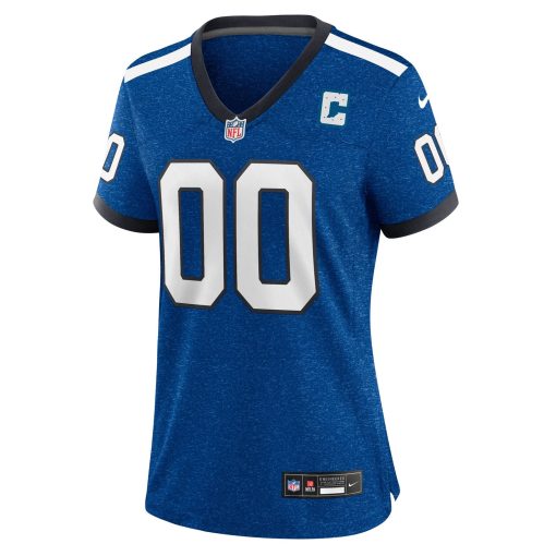 Indianapolis Colts Nike Women’s Indiana Nights Alternate Custom Game Jersey – Royal - Image 2
