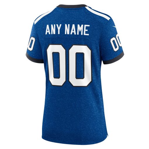 Indianapolis Colts Nike Women’s Indiana Nights Alternate Custom Game Jersey – Royal - Image 3