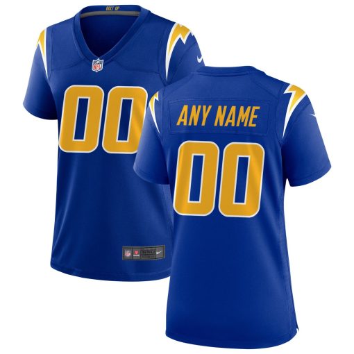 Los Angeles Chargers Nike Women’s Alternate Custom Game Jersey – Royal