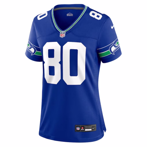 Steve Largent Seattle Seahawks Nike Women’s Throwback Retired Player Game Jersey – Royal - Image 2