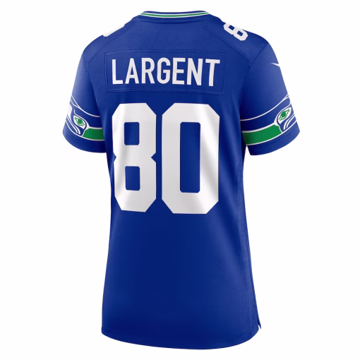 Steve Largent Seattle Seahawks Nike Women’s Throwback Retired Player Game Jersey – Royal - Image 3