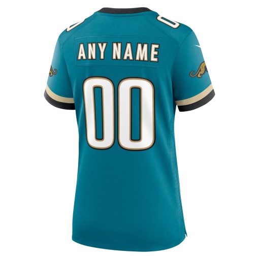 Jacksonville Jaguars Nike Women’s Prowler Throwback Custom Game Jersey – Teal - Image 3