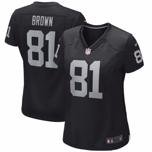 Tim Brown Las Vegas Raiders Nike Women’s Game Retired Player Jersey – Black