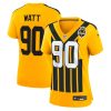 T.J. Watt Pittsburgh Steelers Nike Women’s Alternate 1933 Throwback Game Jersey – Gold