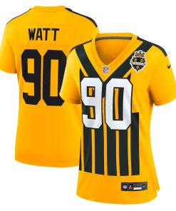 T.J. Watt Pittsburgh Steelers Nike Women’s Alternate 1933 Throwback Game Jersey – Gold