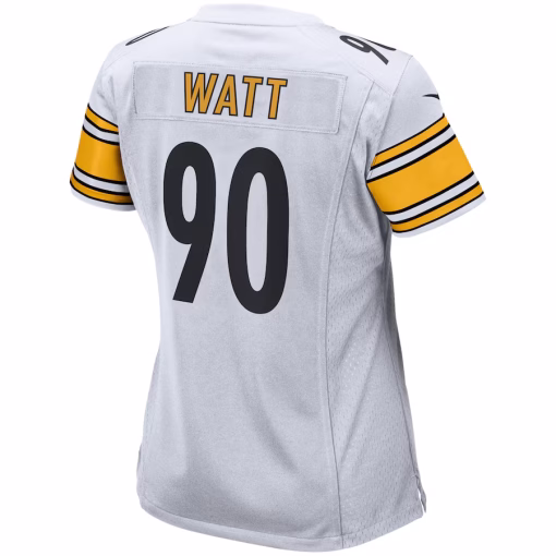 Women’s Pittsburgh Steelers T.J. Watt Nike White Player Jersey - Image 3