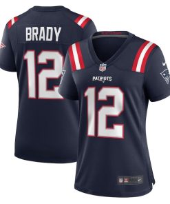 Tom Brady New England Patriots Nike Women’s Retired Game Jersey – Navy