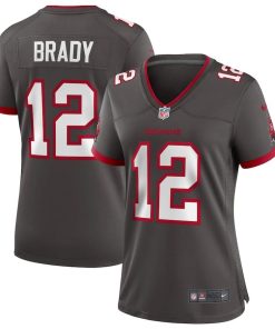 Tom Brady Tampa Bay Buccaneers Nike Women’s Alternate Game Jersey – Pewter