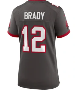 Alternative view of Tom Brady Tampa Bay Buccaneers Nike Women’s Alternate Game Jersey – Pewter