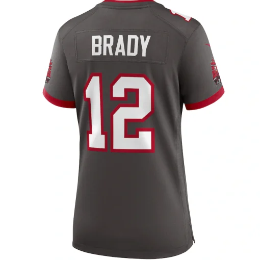Tom Brady Tampa Bay Buccaneers Nike Women’s Alternate Game Jersey – Pewter - Image 2