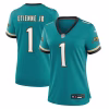 Travis Etienne Jr Jacksonville Jaguars Nike Women’s Prowler Throwback Game Jersey – Teal
