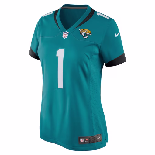 Travis Etienne Jacksonville Jaguars Nike Women’s Game Jersey – Teal - Image 2