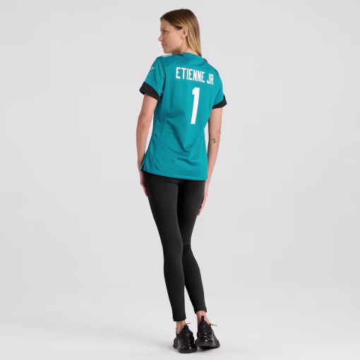 Travis Etienne Jacksonville Jaguars Nike Women’s Game Jersey – Teal - Image 5