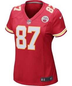 Alternative view of Women’s Nike Travis Kelce Red Kansas City Chiefs Game Jersey
