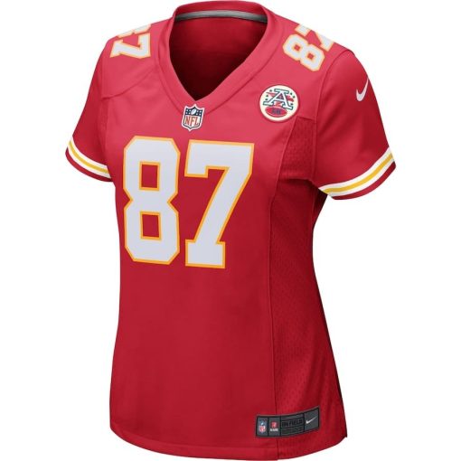 Women’s Nike Travis Kelce Red Kansas City Chiefs Game Jersey - Image 2