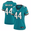 Travon Walker Jacksonville Jaguars Nike Women’s Prowler Throwback Game Jersey – Teal