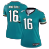 Trevor Lawrence Jacksonville Jaguars Nike Women’s Alternate Legend Player Performance Top – Prowler Throwback Teal