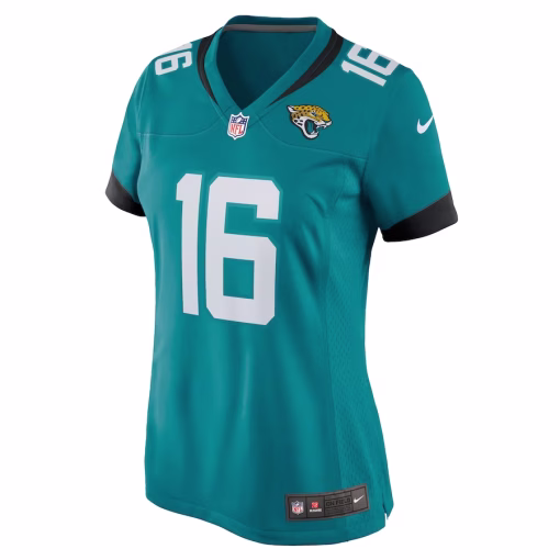 Trevor Lawrence Jacksonville Jaguars Nike Women’s Game Jersey – Teal - Image 2