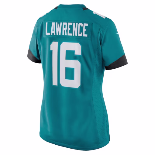 Trevor Lawrence Jacksonville Jaguars Nike Women’s Game Jersey – Teal - Image 3