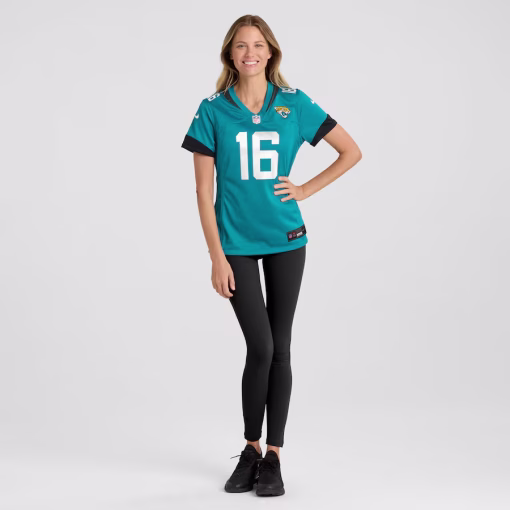 Trevor Lawrence Jacksonville Jaguars Nike Women’s Game Jersey – Teal - Image 4