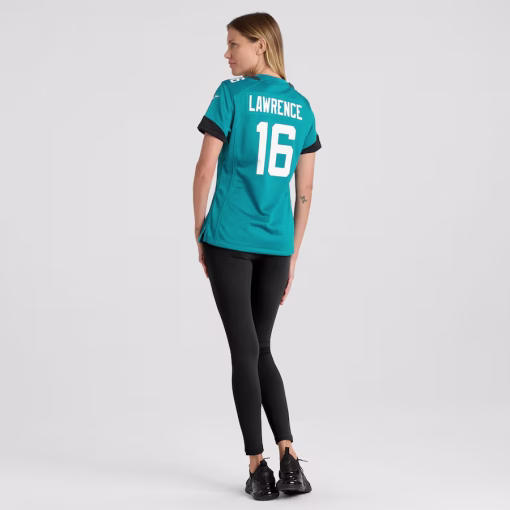 Trevor Lawrence Jacksonville Jaguars Nike Women’s Game Jersey – Teal - Image 5