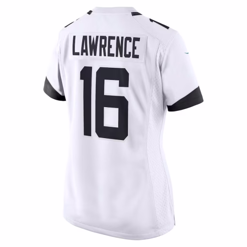 Trevor Lawrence Jacksonville Jaguars Nike Women’s Game Jersey – White - Image 3