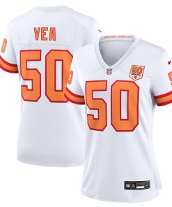 Vita Vea ’76 Tampa Bay Buccaneers Nike Women’s 50th Season Game Jersey – White