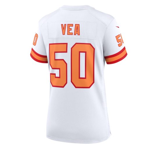 Vita Vea ’76 Tampa Bay Buccaneers Nike Women’s 50th Season Game Jersey – White - Image 3