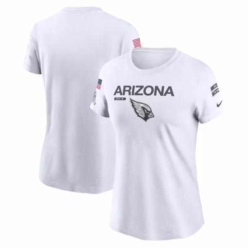 Arizona Cardinals Nike Women’s 2024 Salute To Service Legend Performance T-Shirt – White