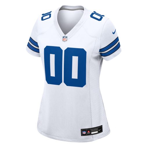 Dallas Cowboys Nike Women’s Custom Game Jersey – White - Image 2