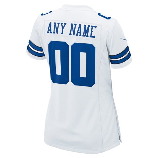 Dallas Cowboys Nike Women’s Custom Game Jersey – White - Image 3