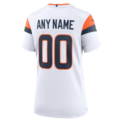 Denver Broncos Nike Women’s Mile High Collection Custom Game Jersey  – White - Image 3
