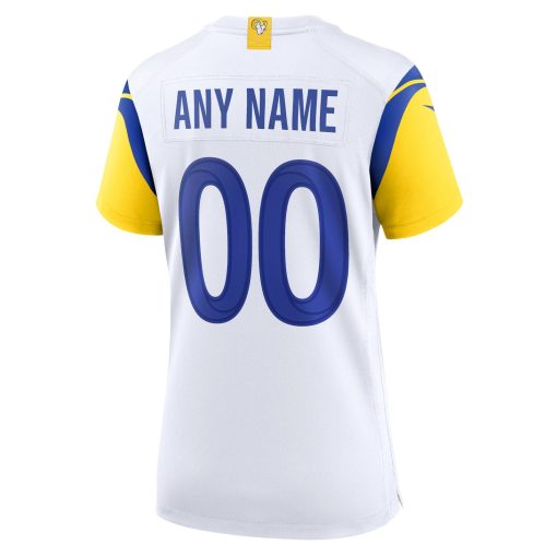 Los Angeles Rams Nike Women’s Alternate Custom Jersey – White - Image 3