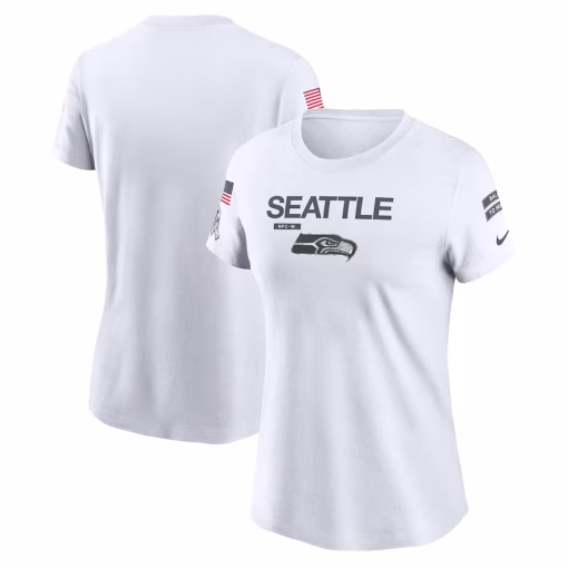 Seattle Seahawks Nike Women’s 2024 Salute To Service Legend Performance T-Shirt – White