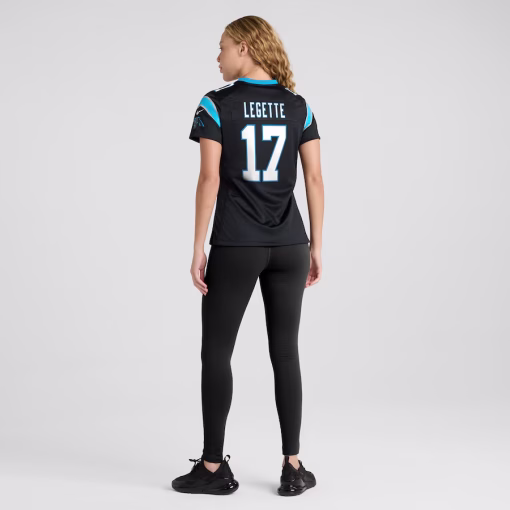 Xavier Legette Carolina Panthers Nike Women’s Game Jersey – Black - Image 7