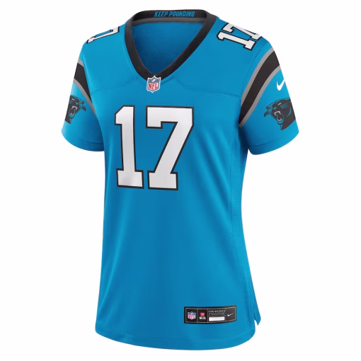 Xavier Legette Carolina Panthers Nike Women’s Alternate Game Jersey – Blue - Image 2