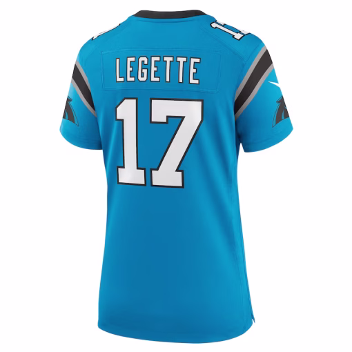 Xavier Legette Carolina Panthers Nike Women’s Alternate Game Jersey – Blue - Image 3