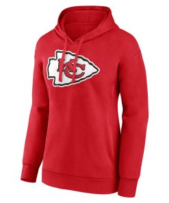 Alternative view of Kansas City Chiefs Women’s Personalized Team Authentic Pullover Hoodie – Red