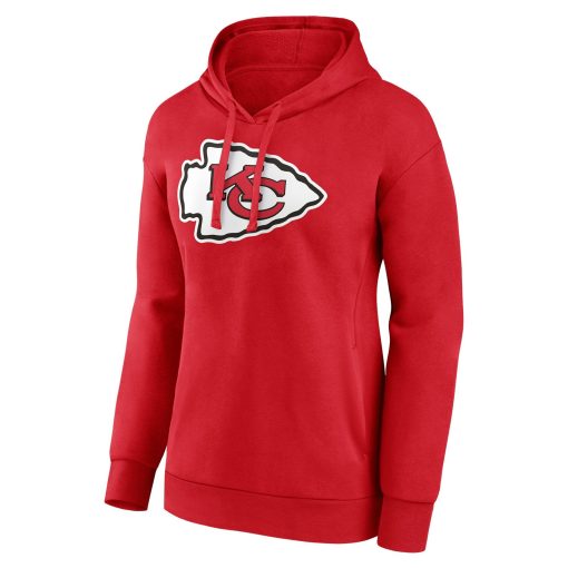 Kansas City Chiefs Women’s Personalized Team Authentic Pullover Hoodie – Red - Image 2